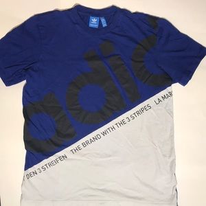 Adidas Colorblock Big Logo Men’s T-Shirt - Large